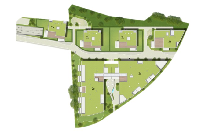 Wohnen  am Schloss - Lageplan
